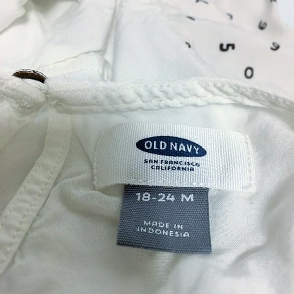 Old Navy numbers blouse - Picture 3 of 6